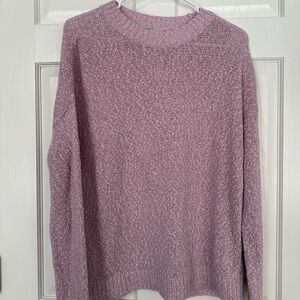 LOFT Lavender Crew Neck Sweater